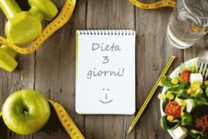 dieta dei 3 giorni